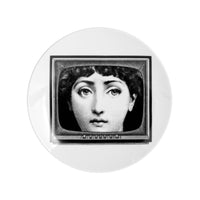 Tema e Variazioni plate n.265 in porcelain - Black & White