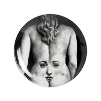 Assiette Tema e Variazioni n°300 en porcelaine - Noir & Blanc