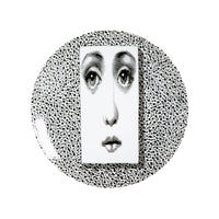 Tema e Variazioni n.310 porcelain plate - Black & White