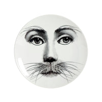 Tema e Variazioni n.311 porcelain plate - Black & White