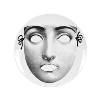 Tema e Variazioni n.325 porcelain plate - Black & White