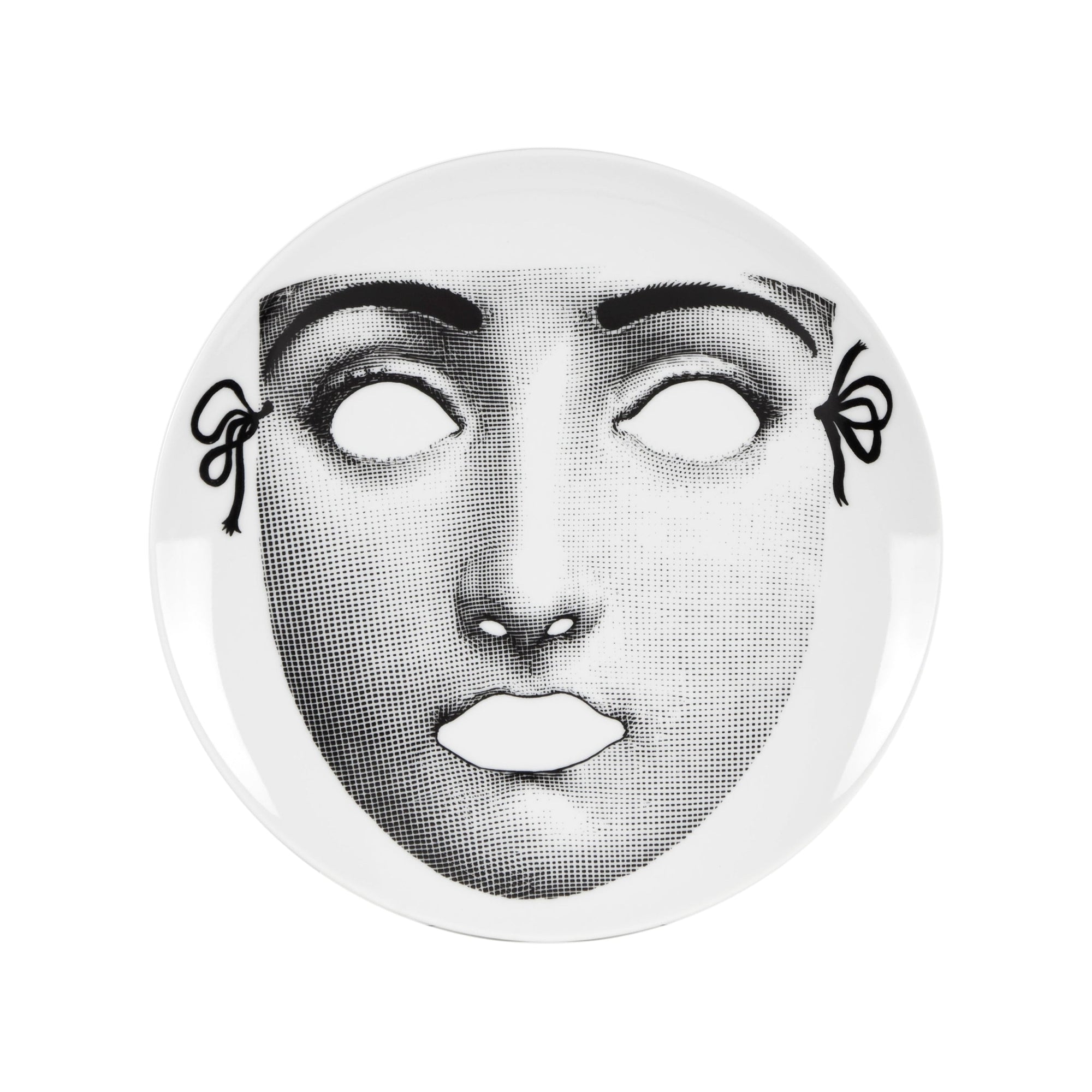 Tema e Variazioni n.325 porcelain plate - Black & White