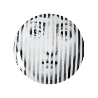 Tema e Variazioni n.34 porcelain plate - Black & White