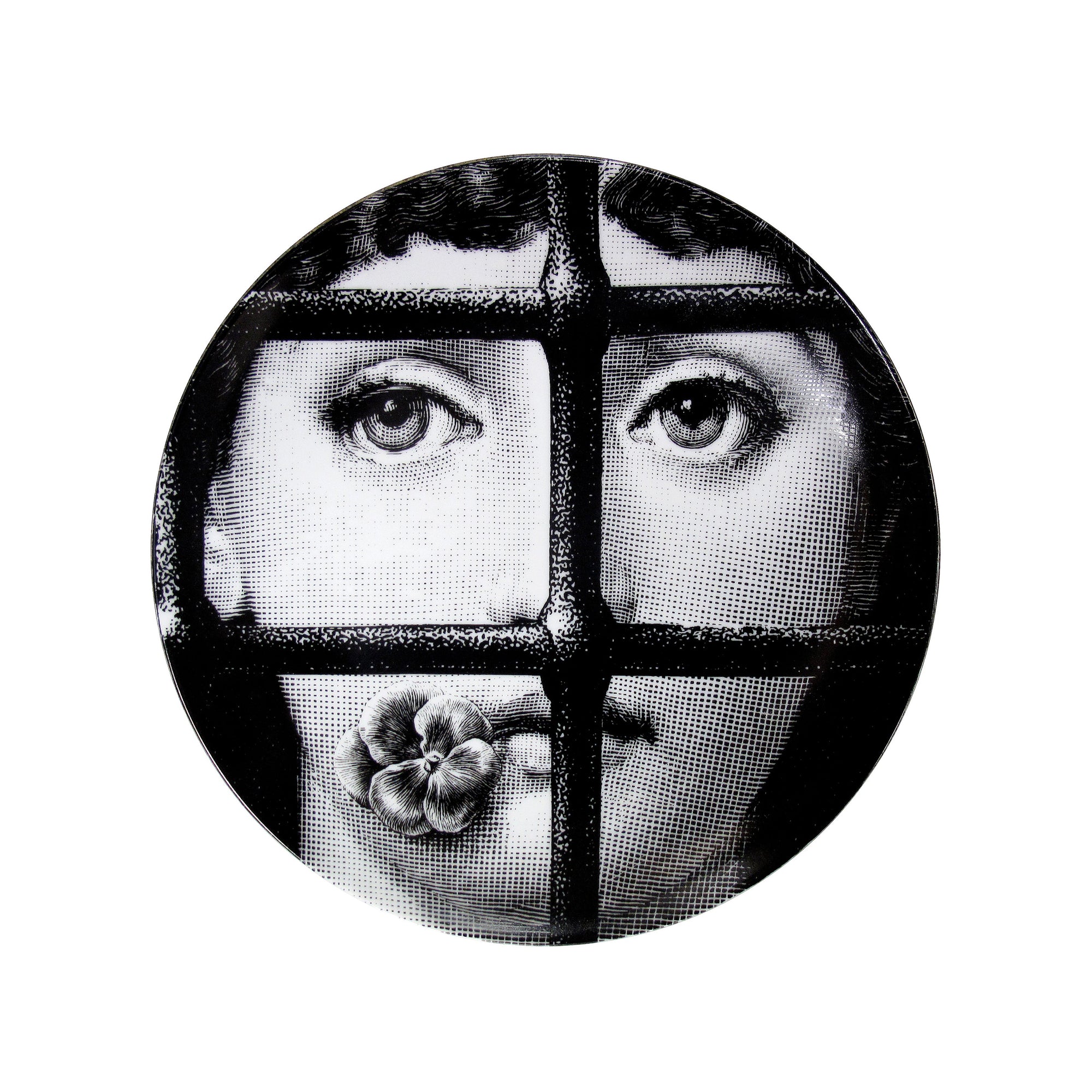 Assiette Tema e Variazioni n°361 en porcelaine - Noir & Blanc