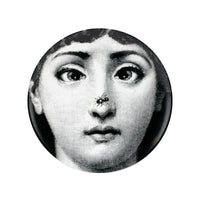 Tema e Variazioni n.363 porcelain plate - Black & White