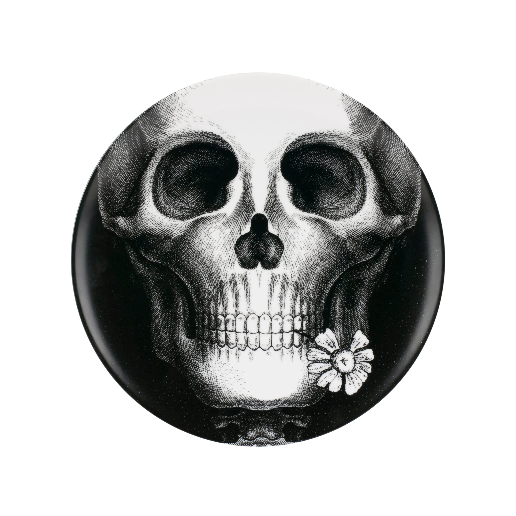 Tema e Variazioni n.365 porcelain plate - Black & White