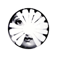 Assiette Tema e Variazioni n°37 en porcelaine - Noir & Blanc