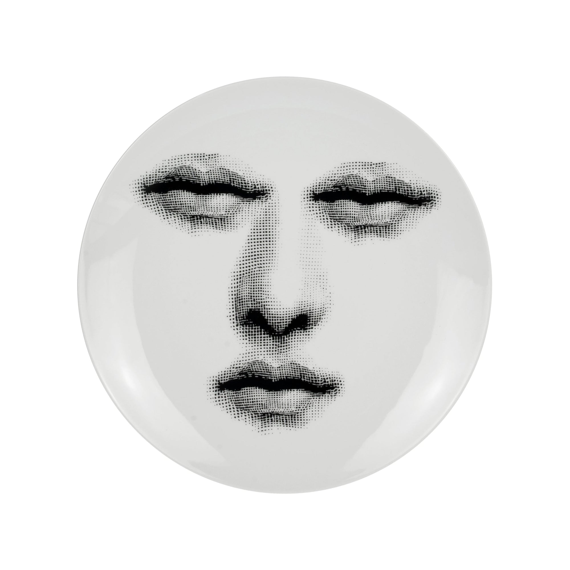 Assiette Tema e Variazioni n°394 en porcelaine - Noir & Blanc