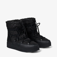 Wanaka ski boots in nylon and leather - Black Intense