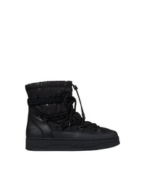 Wanaka ski boots in nylon and leather - Black Intense