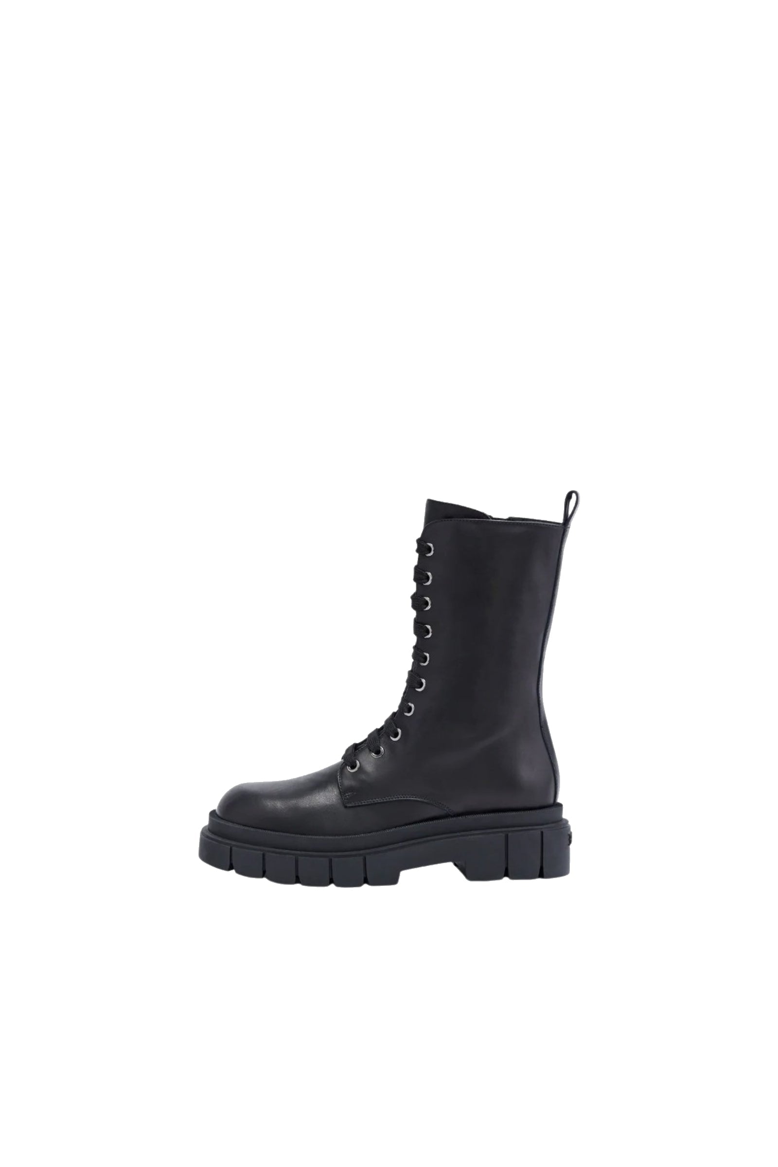 Bottines Warrior à lacets en cuir - Black