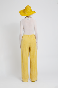Pantalon Cloche coupe droite - Yellow