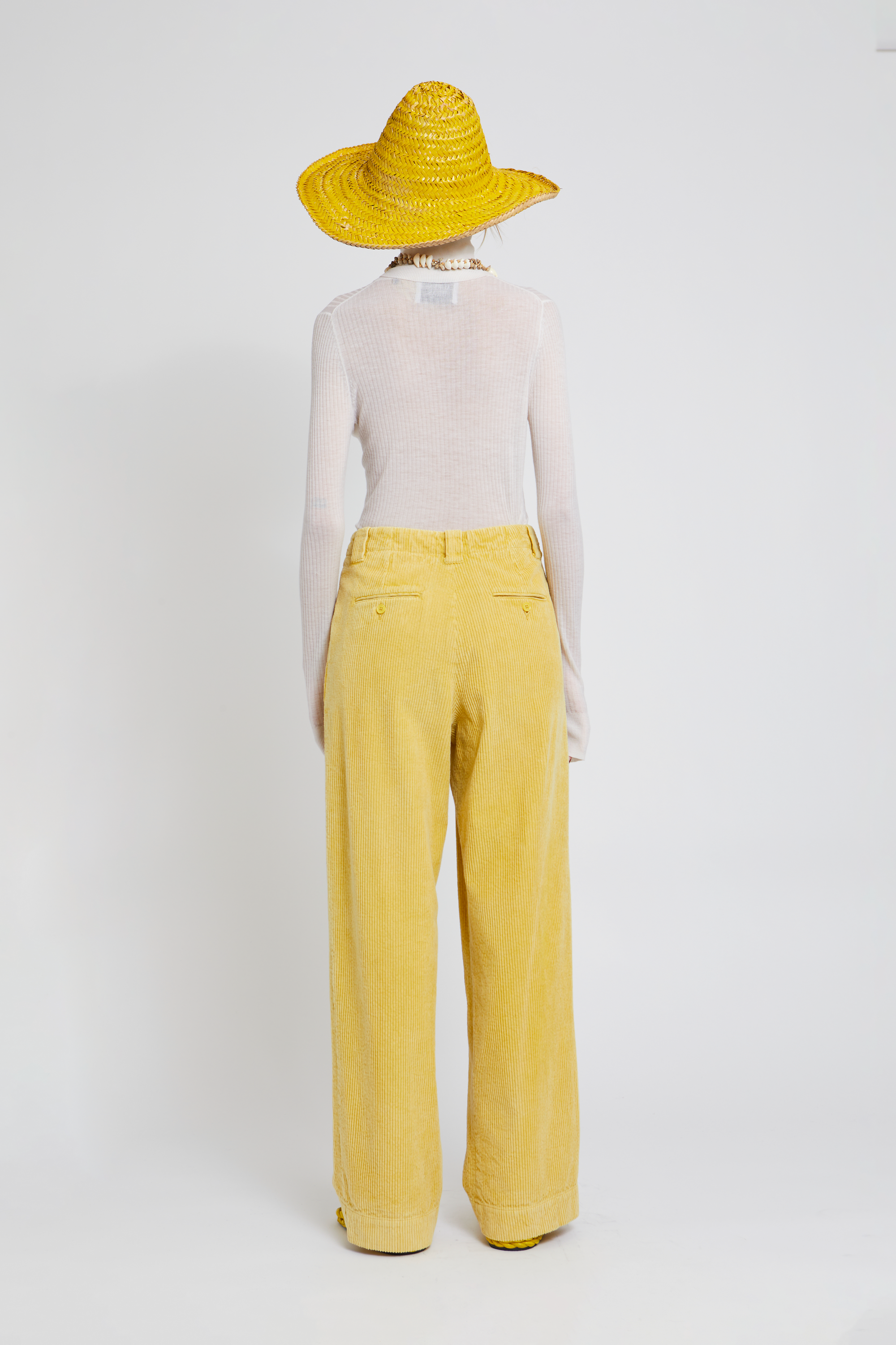 Pantalon Cloche coupe droite - Yellow
