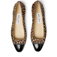 Watson ballerinas in leather - Black & Natural Mix