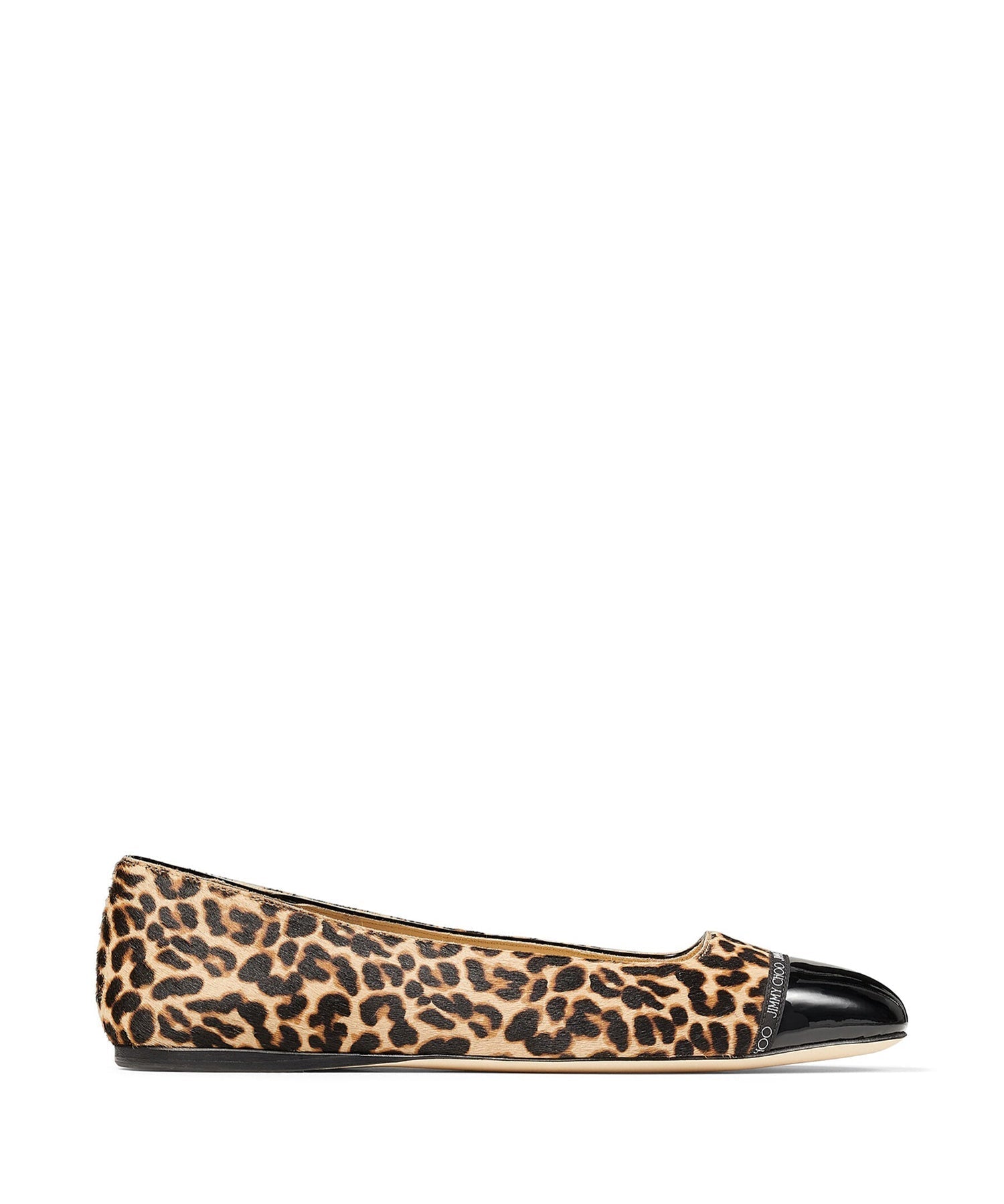Watson ballerinas in leather - Black & Natural Mix