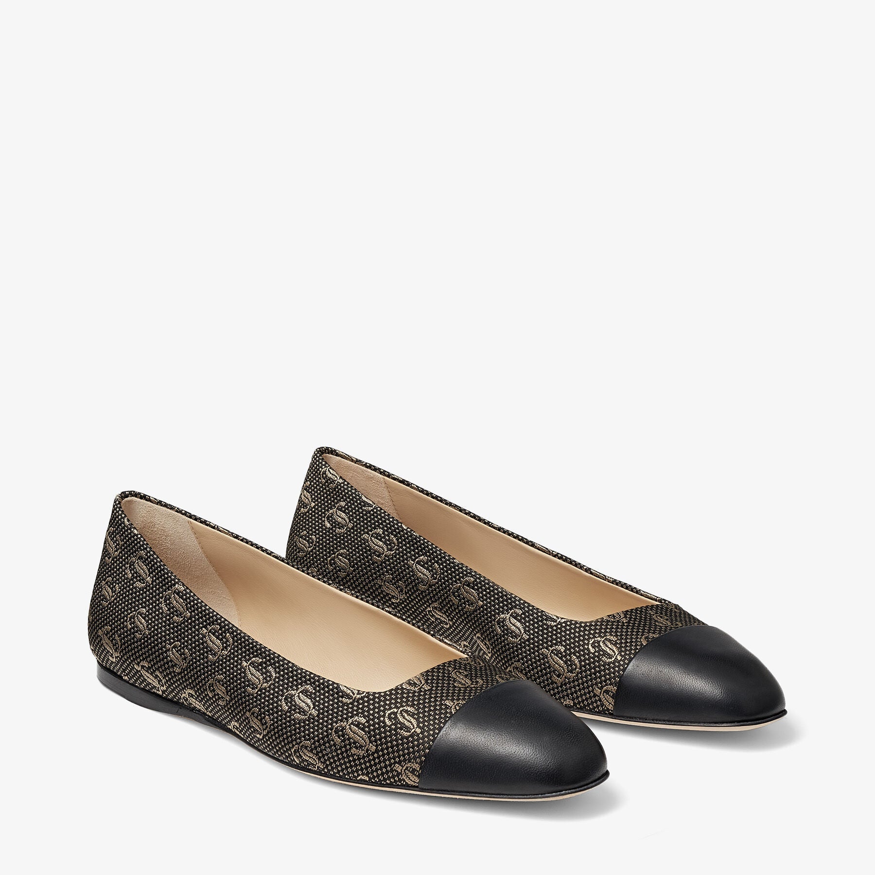 Ballerines plates Watson 5 - Black & Gold