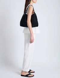 Sac Minetta en raphia - Midnight Blue