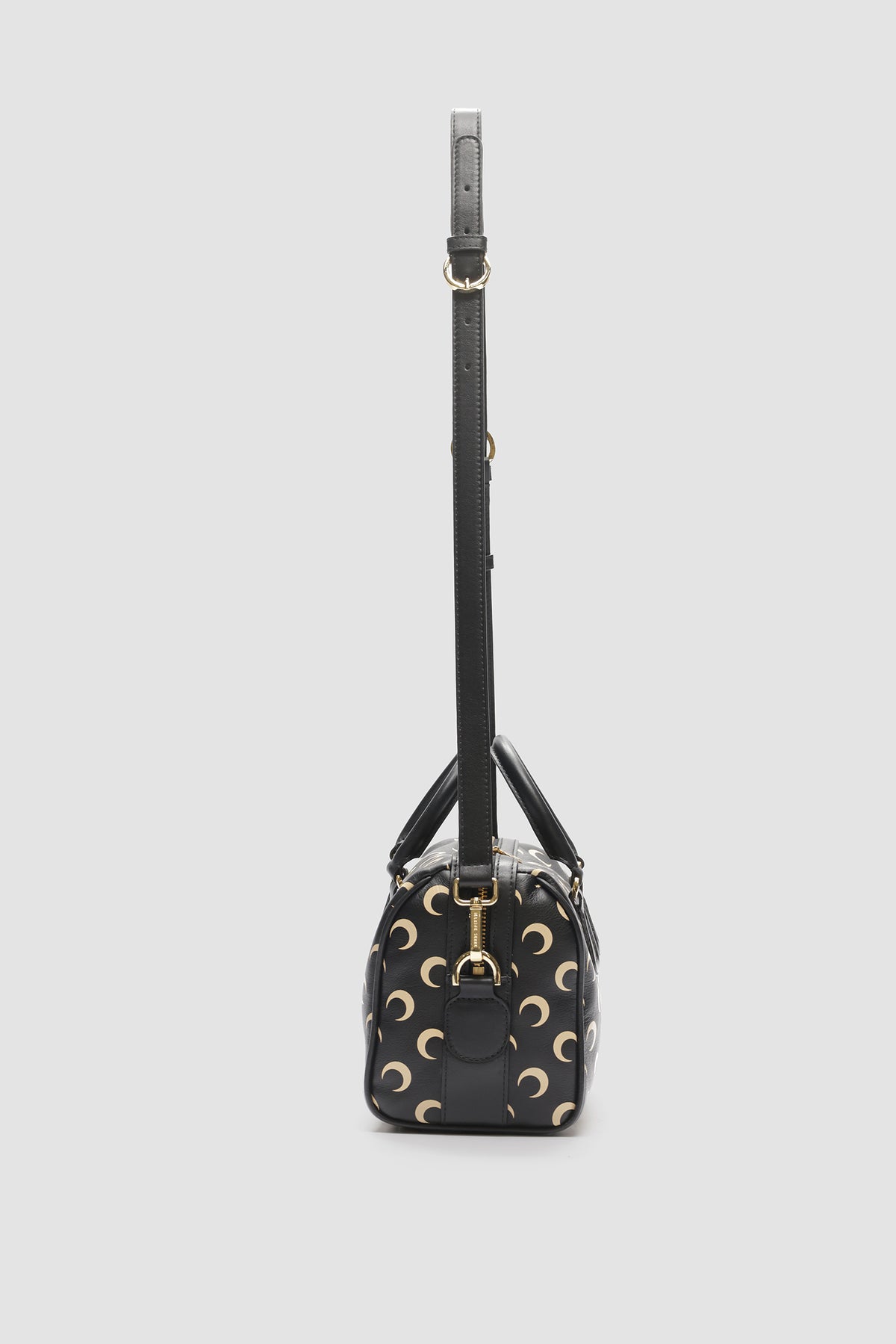 Moon Screenprint Leather Strike - Camel