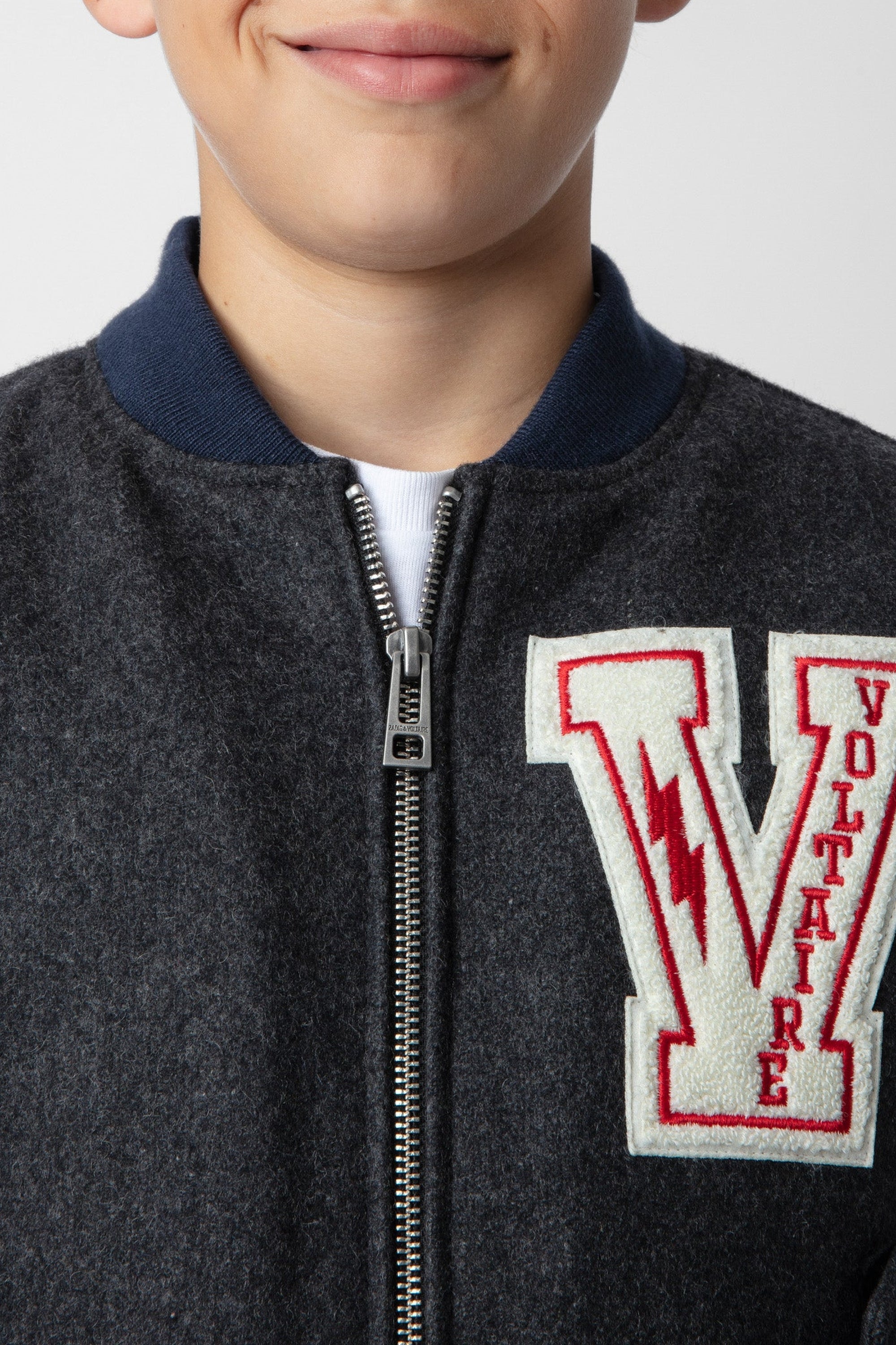 Bomber Benet en laine - Dark Blue