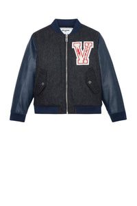 Bomber Benet en laine - Dark Blue