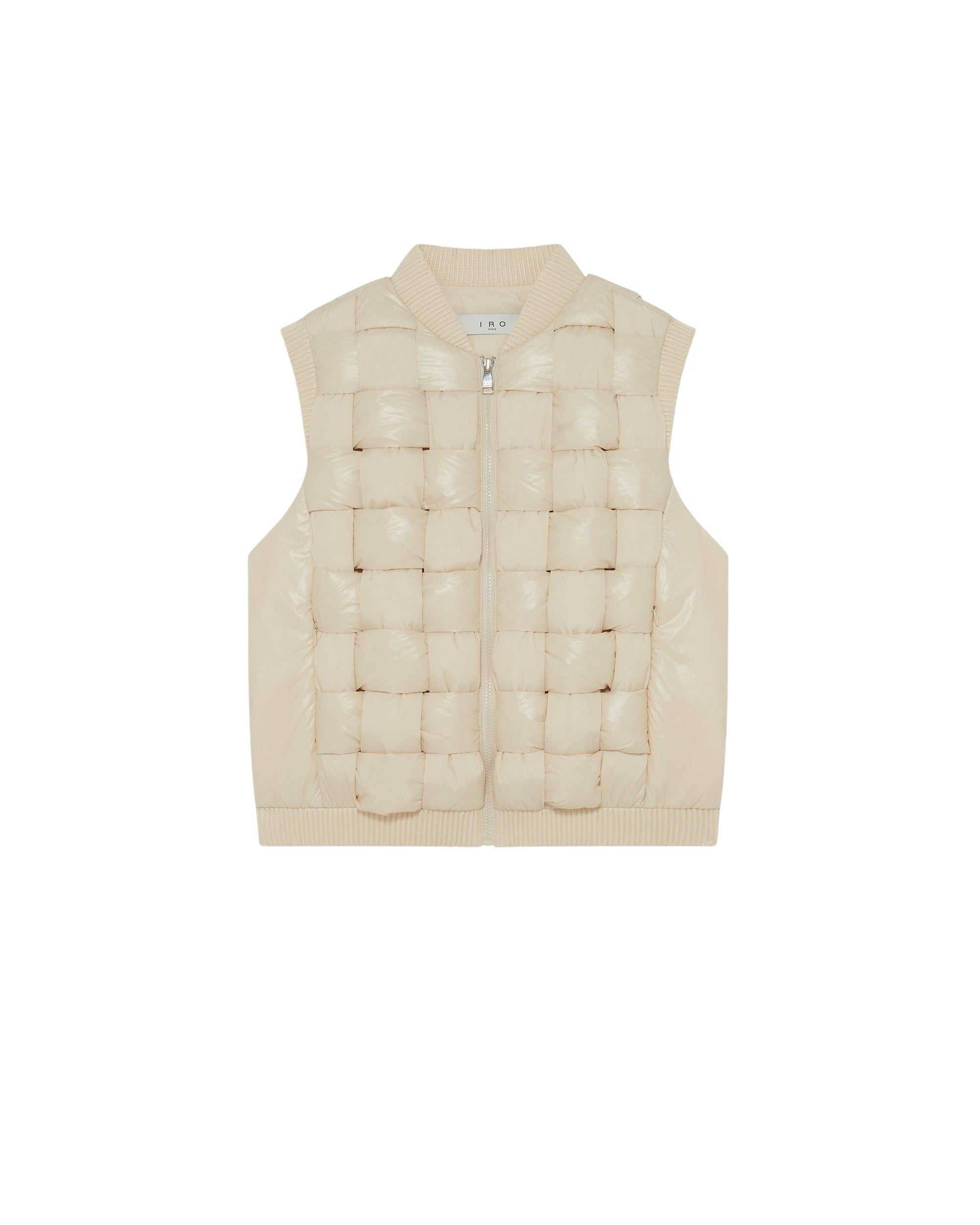 Sleeveless quilted jacket - Ivory