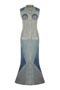 PRIX MARQUE : 650€_Grey Denim Robe - Grey Denim