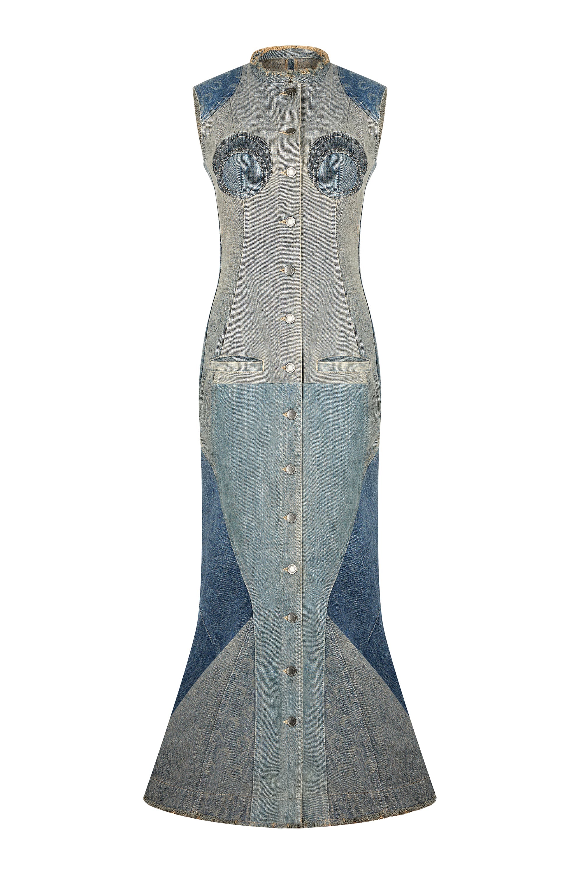 PRIX MARQUE : 650€_Grey Denim Robe - Grey Denim