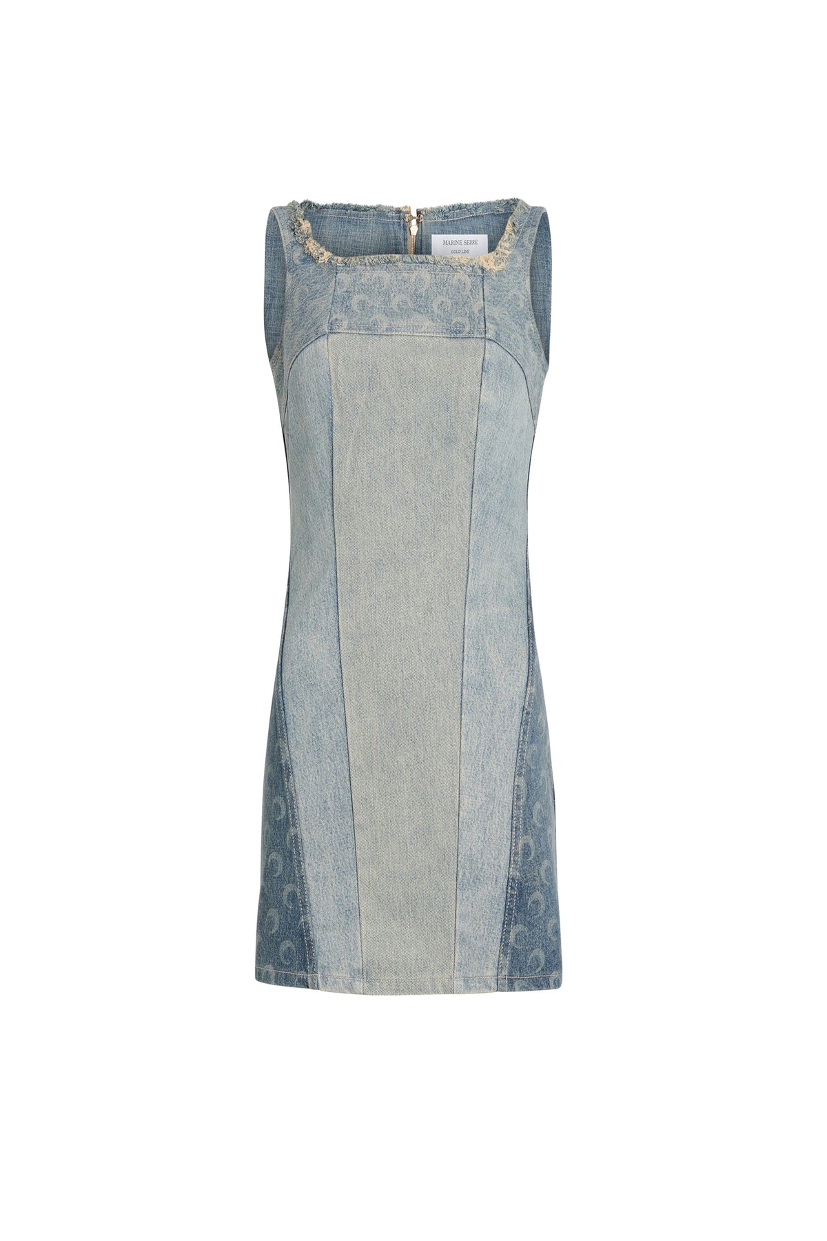 Robe courte en denim Upcyclée - Grey Denim