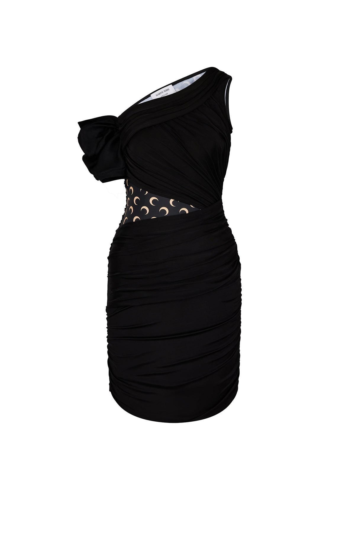 Robe drapée en jersey - Black