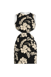 Robe courte à dos nu - Black