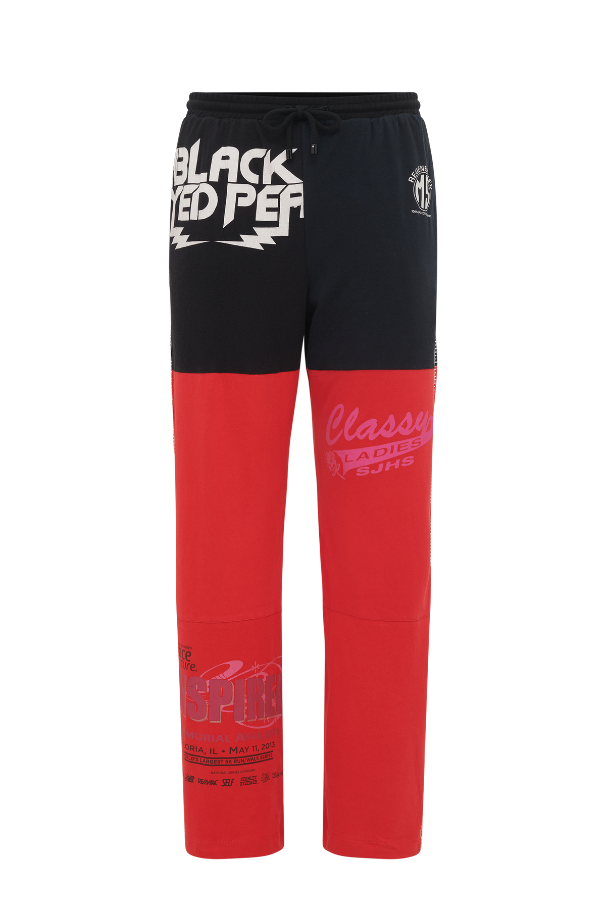 Pantalon fluide graphique Upcyclé unisex - Red