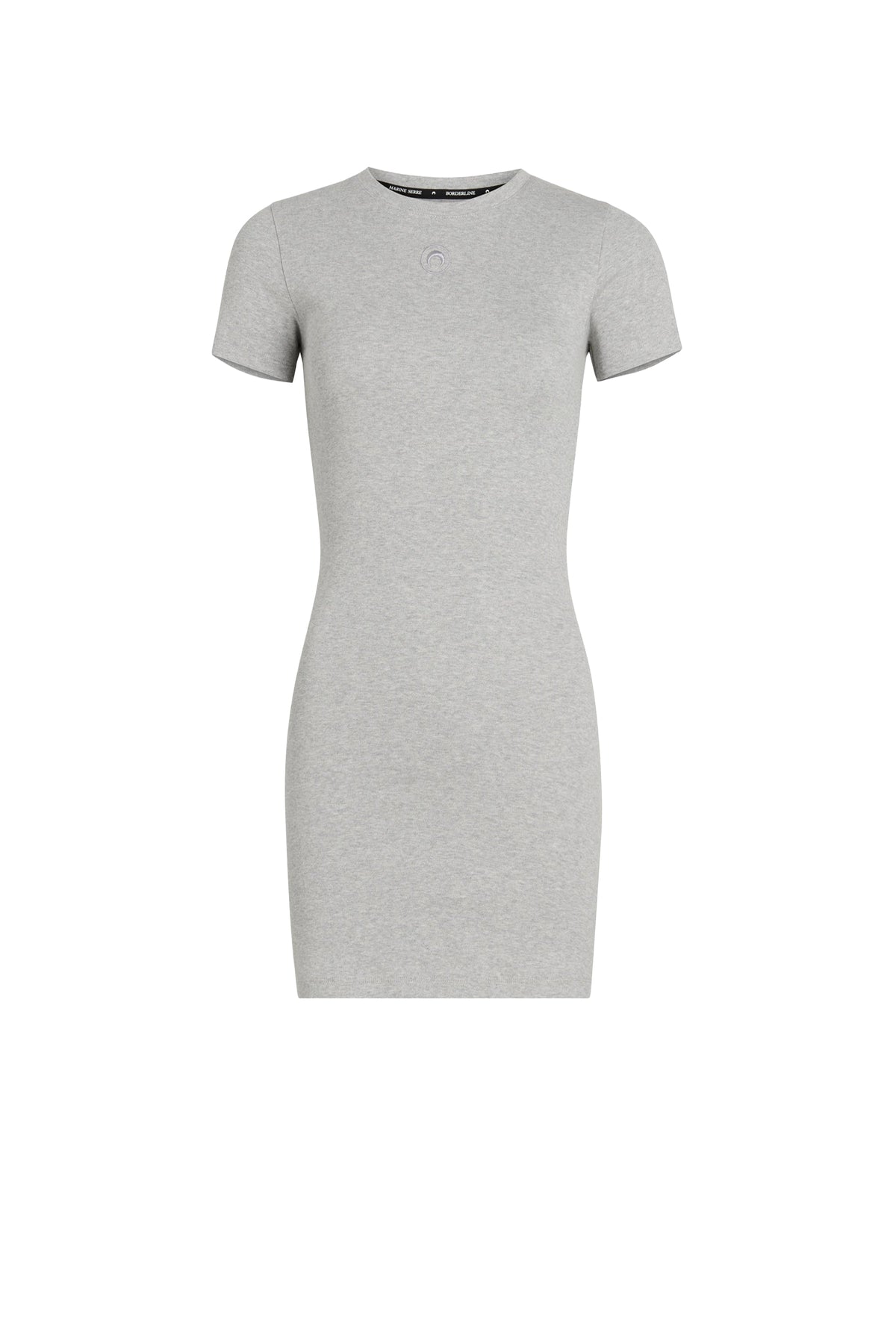 Robe t-shirt en coton côtelé - Grey