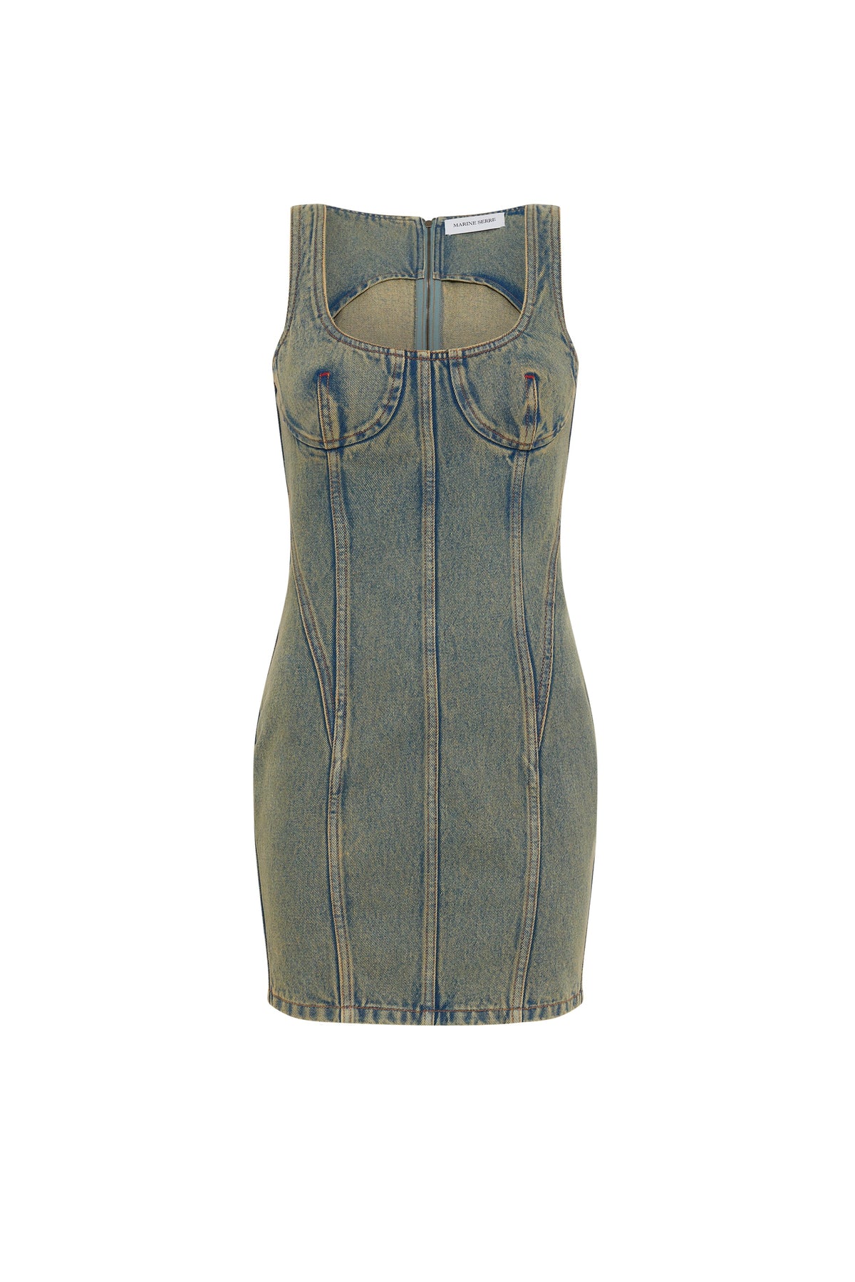 Robe Moon en denim - Light Beige