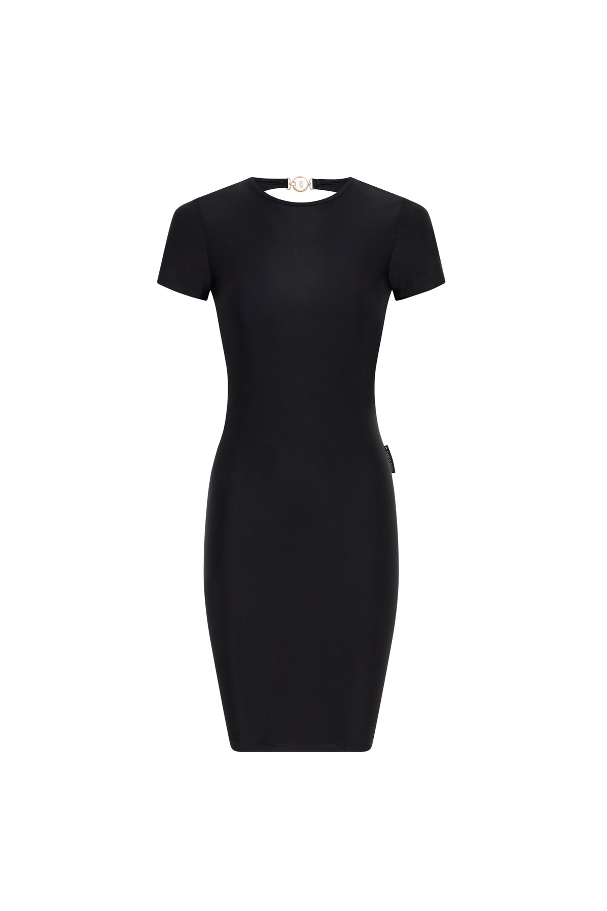Robe drapée en jersey - Black