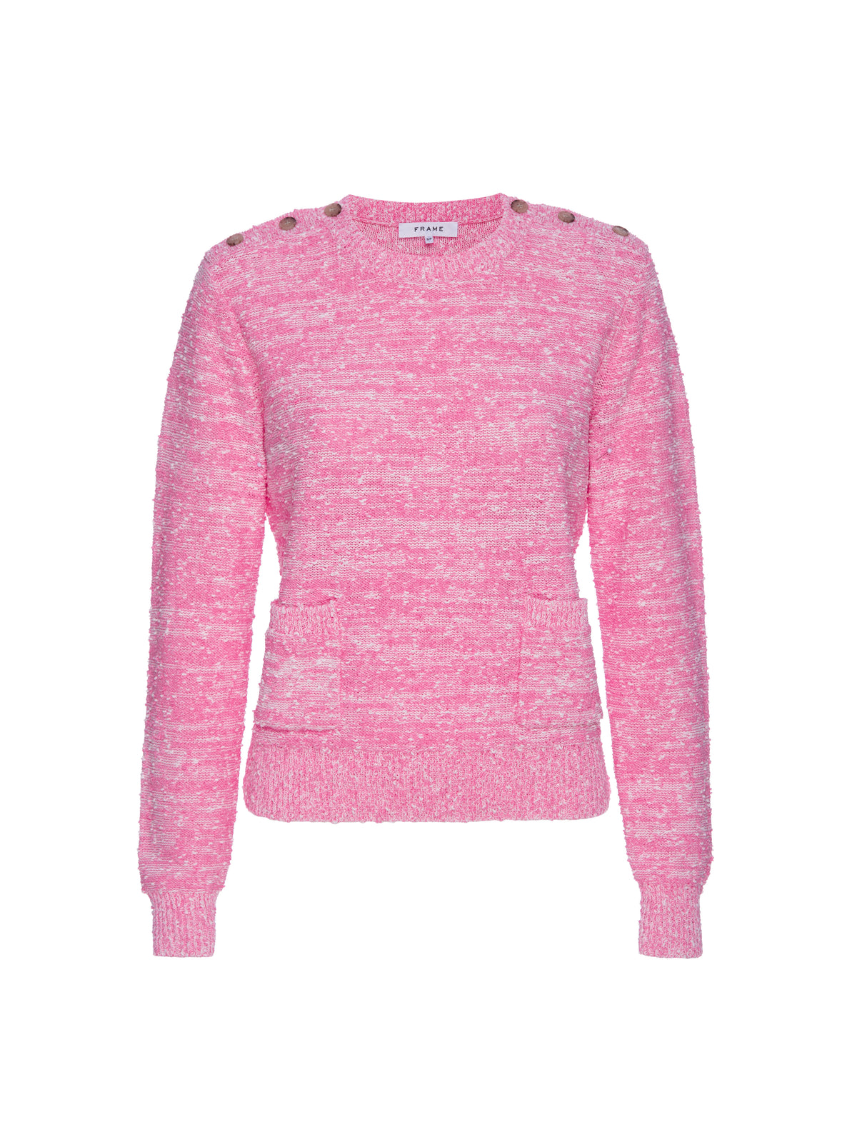 PATCH POCKET SWEATERPINK