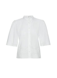 EMBROIDERED S/S SHIRTWHITE