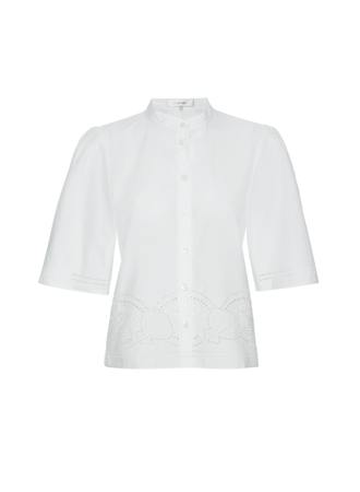 EMBROIDERED S/S SHIRTWHITE