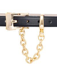 THE CHAIN DETAIL BELTBLACK