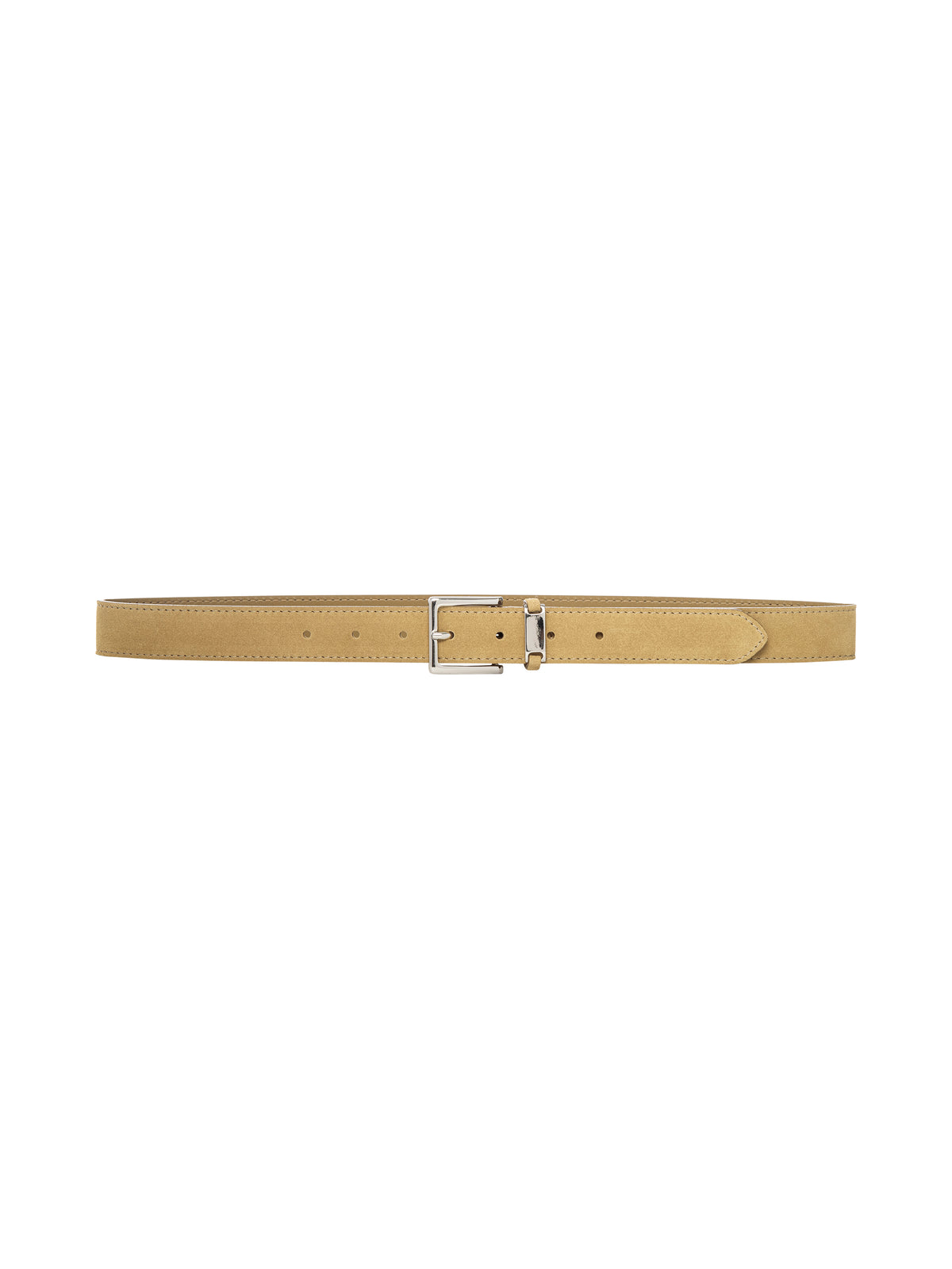 THE SUEDE SQUARE BUCKLE BELTLIGHT CAMEL