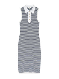THE BOLD STRIPE DRESSNAVY MULTI