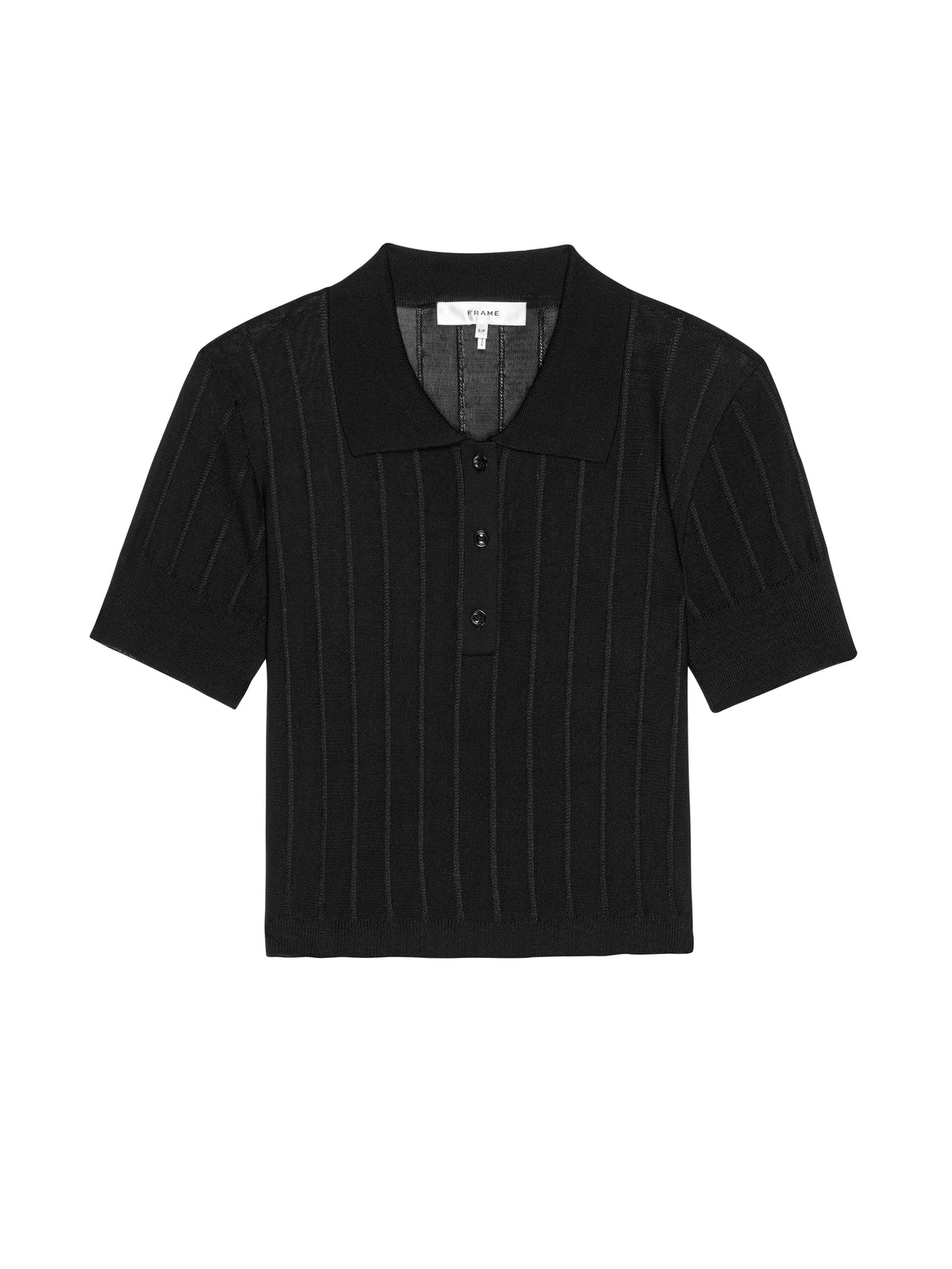 THE RIBBED POLOBLACK