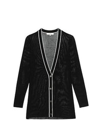 THE VARSITY CARDIGANBLACK MULTI