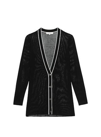 THE VARSITY CARDIGANBLACK MULTI