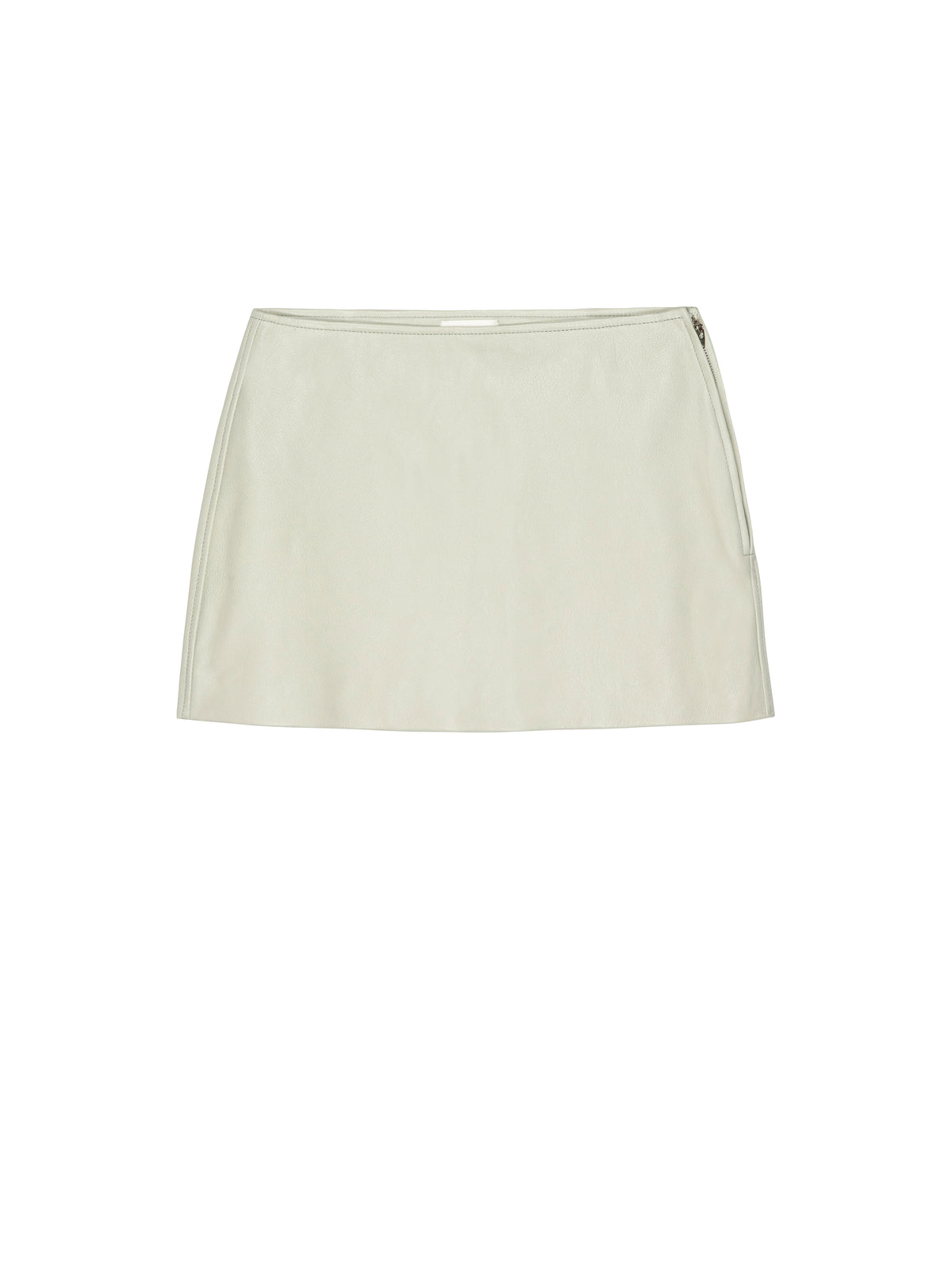 THE LEATHER MINI SKIRTSOFT MINT