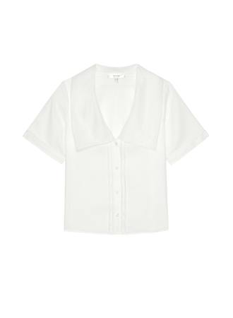 THE SCALLOP SAILOR BLOUSEWHITE