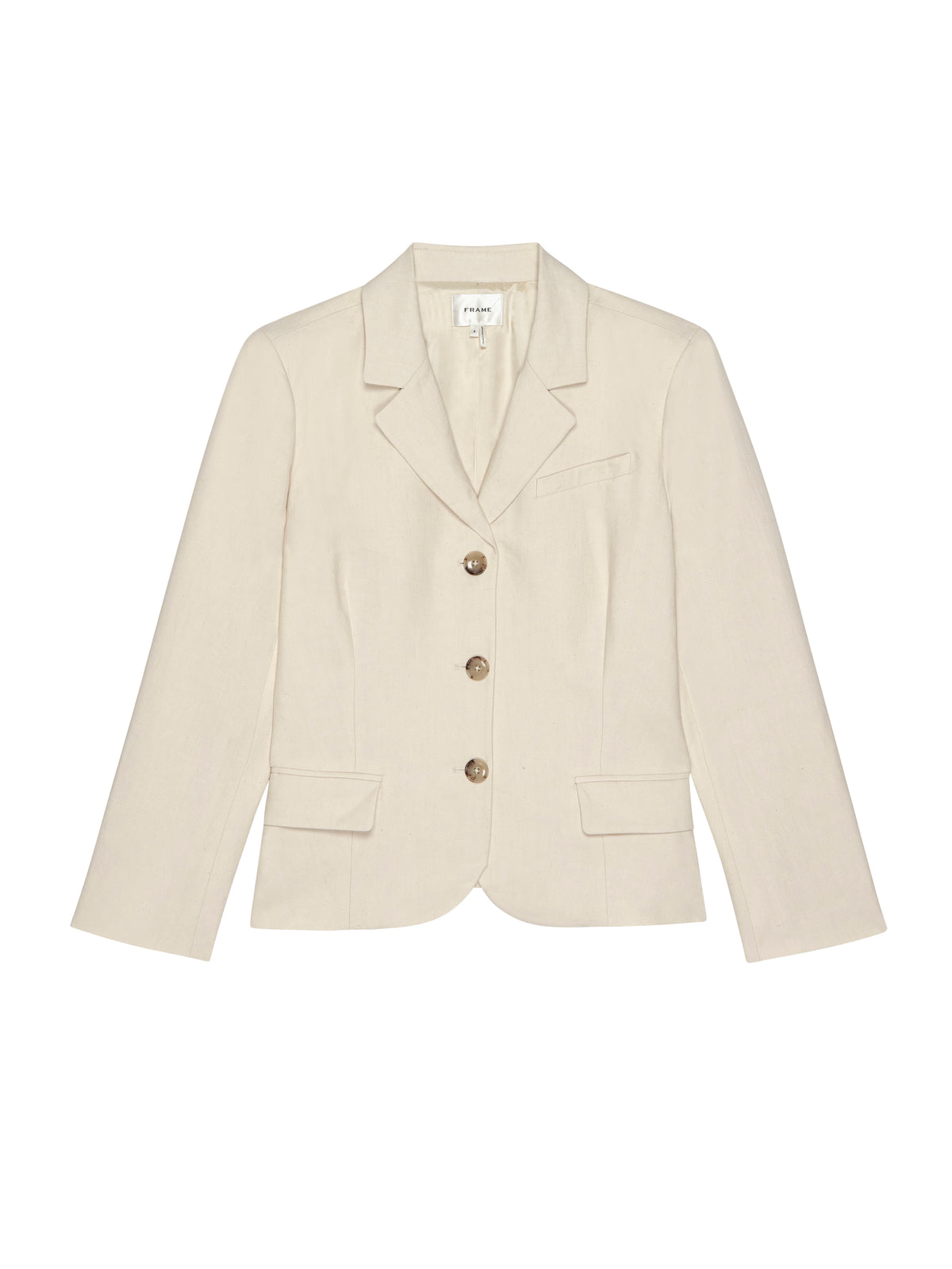 THE LINEN SMART BLAZERWHITE