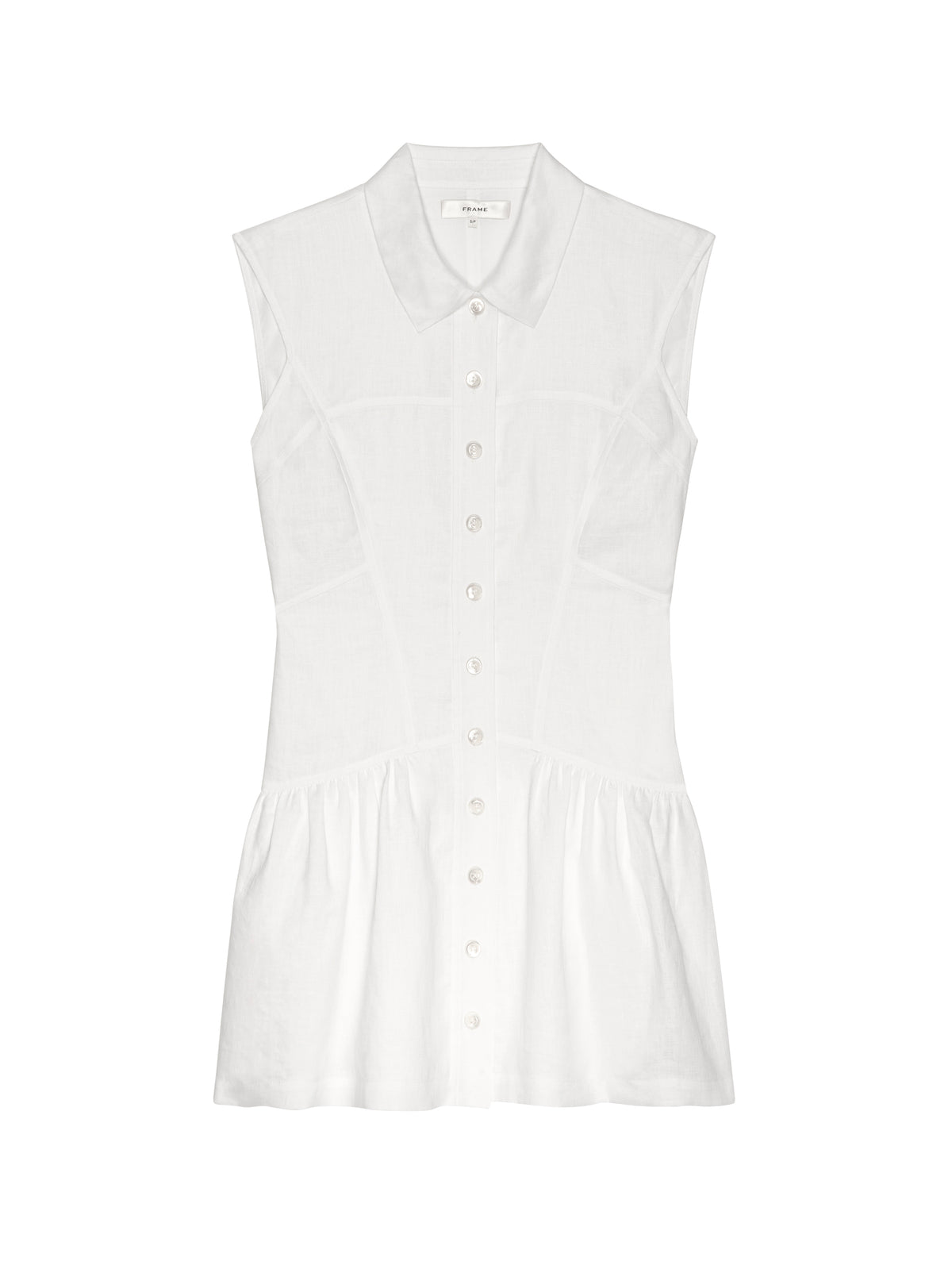 THE LINEN DAY DRESSWHITE