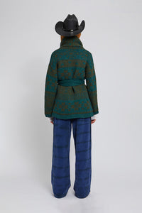 Cardigan Weber vert en laine - Green