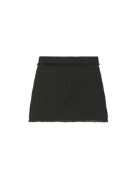 Jupe courte en tweed - Black