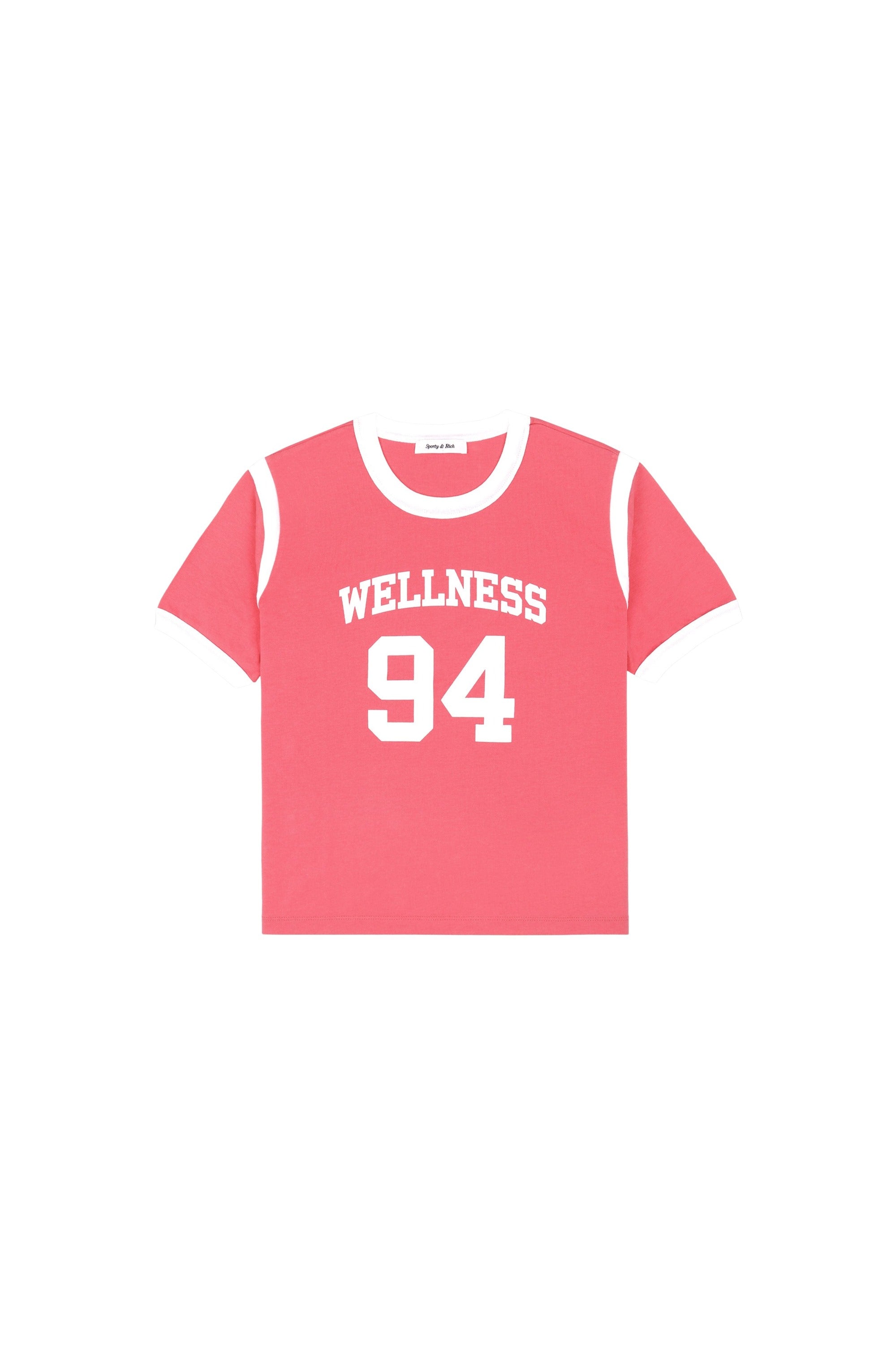 Wellness 94 Sports Tee - Cotton Candy & White